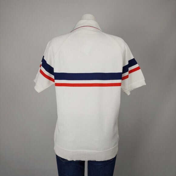 Vintage Pellini Imports White Collared Polo Shirt Size M - Picture 6 of 6
